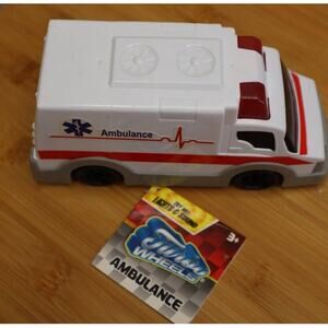 Turbo Wheels Ambulance Lights Sounds Ages 3+ Car Truck First Responder Toy 6"